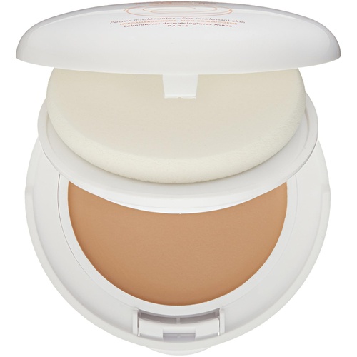  Eau Thermale Avene High Protection Beige Tinted Compact, Broad Spectrum SPF 50+, UVA/UVB Blue Light Protection, Water Resistant, Non-Greasy, 0.35 oz.