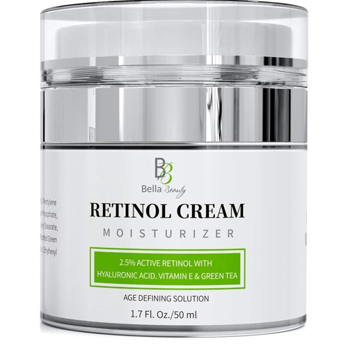  Ecco Bella Beauty Retinol Moisturizer Anti Aging Cream for Face and Eye Area - With Hyaluronic Acid - 2.5% Active Retinol - Vitamin E - Reduce Appearance of Wrinkles and Fine lines - Best Day and Ni