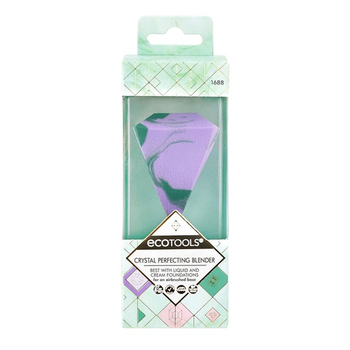  Ecotools Crystal Perfecting Makeup Sponge Blender, Beauty Sponge Ideal for Liquid Foundation