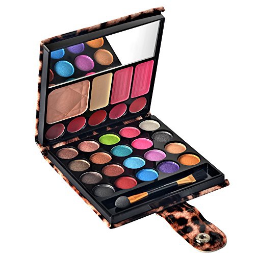  Ecvtop Professional Makeup Kit Eyeshadow Palette Lip Gloss Blush Concealer,29 Color