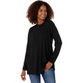 Eileen Fisher Crew Neck Tunic in Fine Stretch Jersey Knit