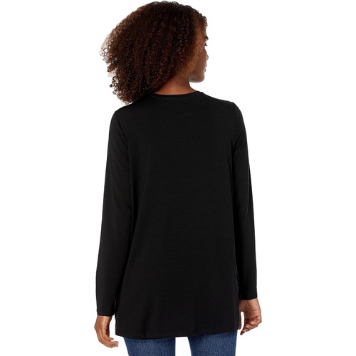  Eileen Fisher Crew Neck Tunic in Fine Stretch Jersey Knit