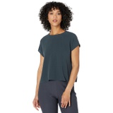 Eileen Fisher Crew Neck Top in Silk George Crepe