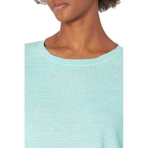  Eileen Fisher Organic Linen Delave Round Neck Pullover