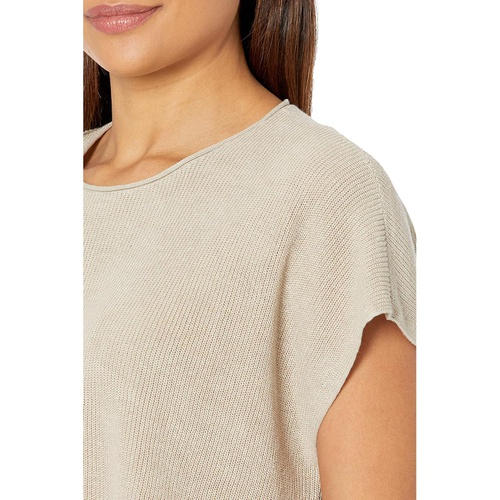  Eileen Fisher Organic Linen Cotton Crew Neck Top