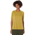 Eileen Fisher Fine Jersey Crew Neck Elbow Sleeve Top