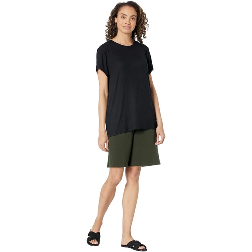  Eileen Fisher Midthigh Shorts in Organic Cotton French Terry