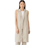 Eileen Fisher Knee Length Vest in Tencel & Linen