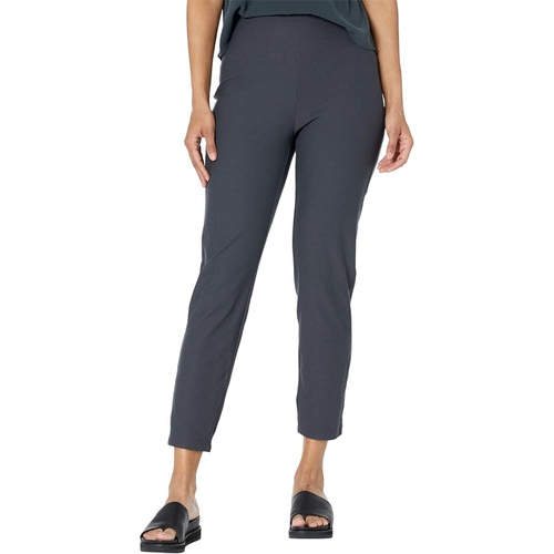  Eileen Fisher High-Waisted Slim Ankle Pants wu002F Wide Yoke in Washable Stretch Crepe