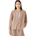 Eileen Fisher Boxy Organic Cotton Stretch Jersey Hoodie