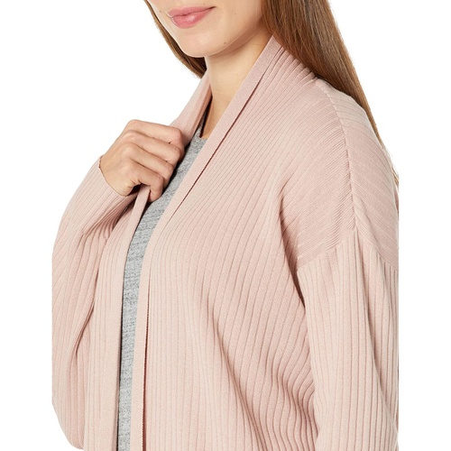  Eileen Fisher High Collar Cardigan in Peruvian Organic Cotton Tencel