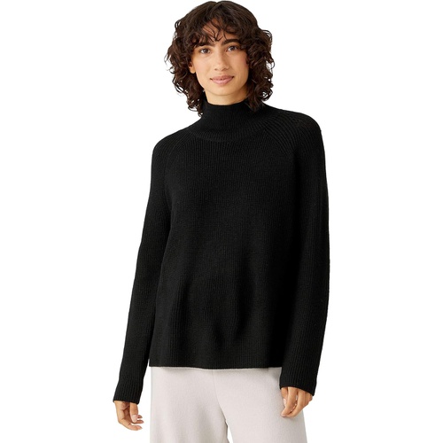  Eileen Fisher Turtleneck Raglan Merino Sweater