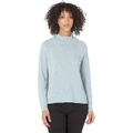 Eileen Fisher Funnel Neck Top in Organic Cotton Linen Slub