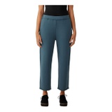 Eileen Fisher Cropped Straight Pants in Organic Cotton French Terry