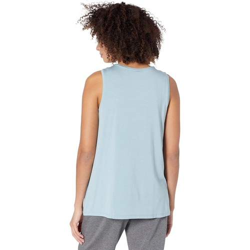  Eileen Fisher Crew Neck Long Shell in Fine Stretch Jersey Knit