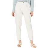 Eileen Fisher Petite Tapered Ankle Pants in Organic Cotton Stretch Denim in Undyed Natural