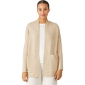 Eileen Fisher Boxy Cardigan in Peruvian Organic Cotton Tencel