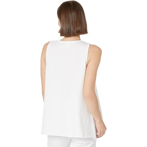  Eileen Fisher Petite Crew Neck Tunic in Lightweight Organic Cotton Terry