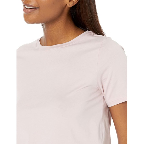  Eileen Fisher Round Neck Short Sleeve Tee in Organic Pima Cotton Jersey