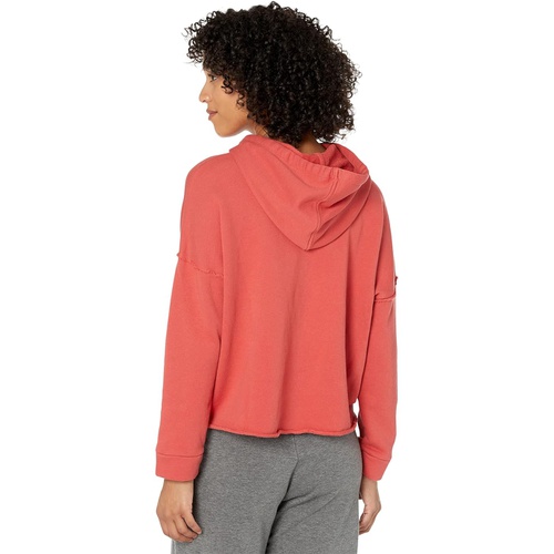  Eileen Fisher Cropped Hoodie in Organic Cotton French Terry