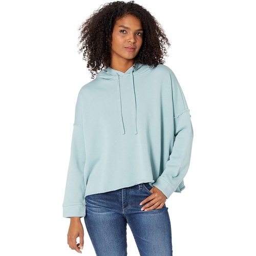  Eileen Fisher Cropped Hoodie in Organic Cotton French Terry