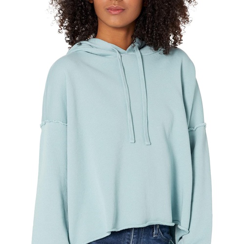  Eileen Fisher Cropped Hoodie in Organic Cotton French Terry