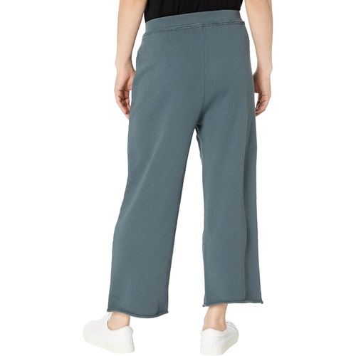  Eileen Fisher Petite Cropped Straight Pants in Organic Cotton French Terry