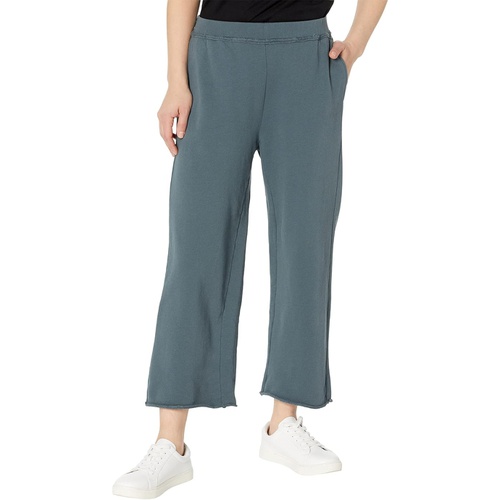  Eileen Fisher Petite Cropped Straight Pants in Organic Cotton French Terry