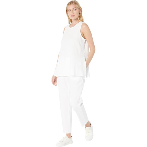  Eileen Fisher Crew Neck Tunic in Lightweight Organic Cotton Terry