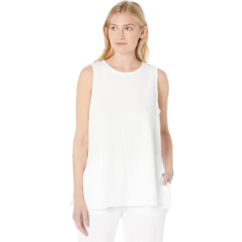  Eileen Fisher Crew Neck Tunic in Lightweight Organic Cotton Terry