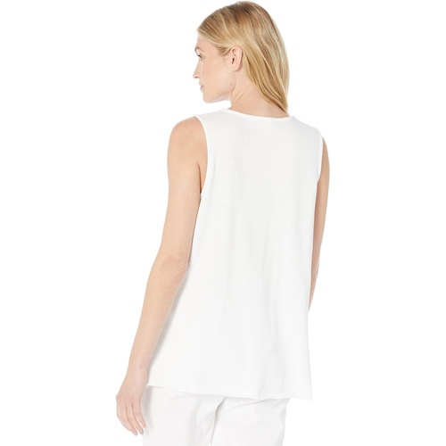  Eileen Fisher Crew Neck Tunic in Lightweight Organic Cotton Terry