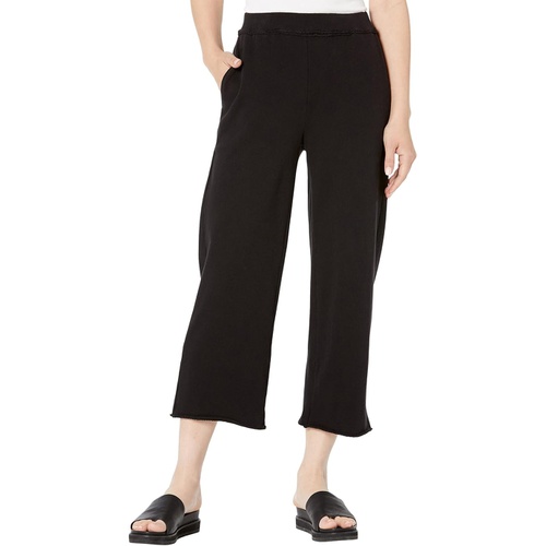  Eileen Fisher Petite Cropped Straight Pants in Lightweight Organic Cotton Terry