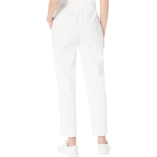  Eileen Fisher High-Waisted Slim Ankle Pants in Organic Cotton Ponte