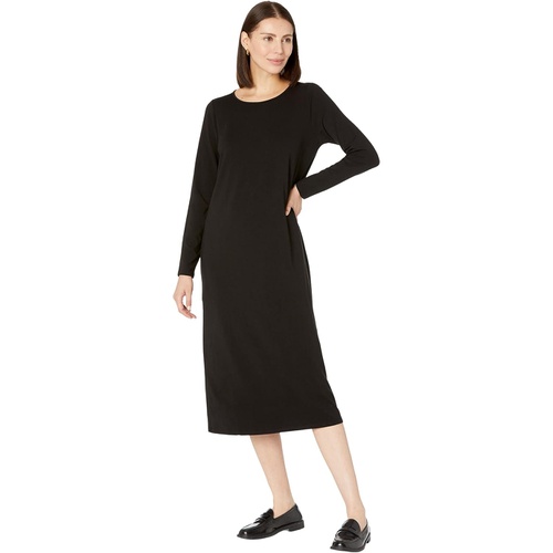  Eileen Fisher Jewel Neck Full-Length Dress