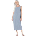 Eileen Fisher Jewel Neck Full-Length Dress