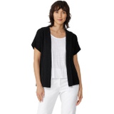 Eileen Fisher Hooded Short Sleeve Cardigan