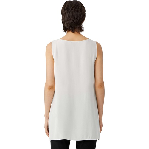  Eileen Fisher Bateau Neck Long Shell