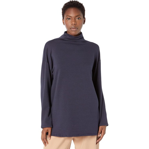  Eileen Fisher Petite High Funnel Neck Tunic