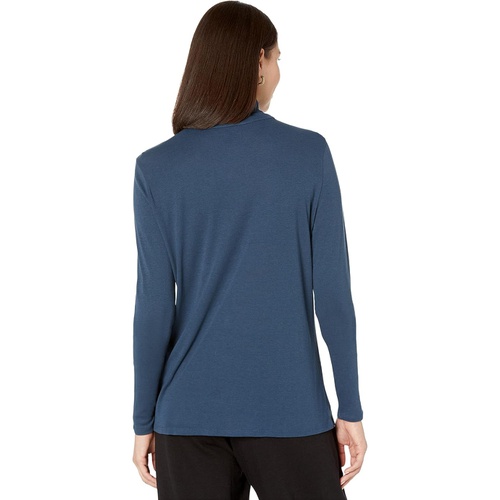  Eileen Fisher Turtleneck Scrunch Sleeve Top