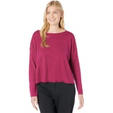 Eileen Fisher Boatneck Box Top in Organic Linen Cotton Jersey