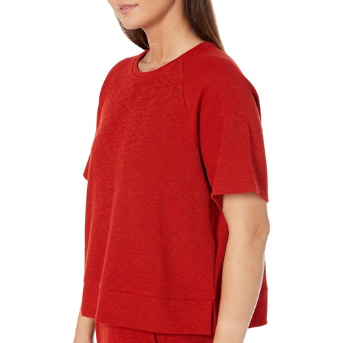  Eileen Fisher Petite Crew Neck Short Sleeve Top