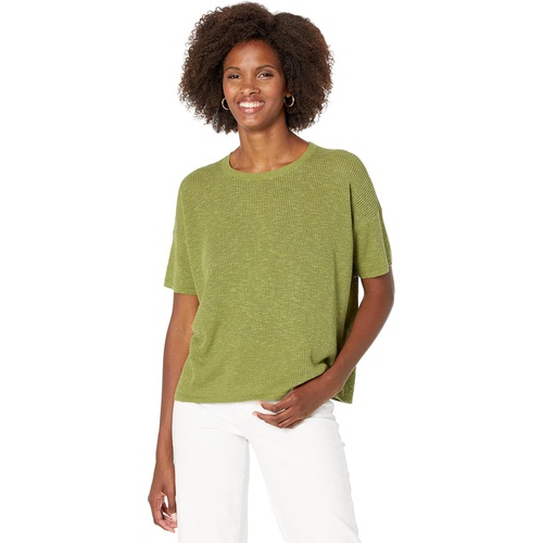  Eileen Fisher Jewel Neck Pullover