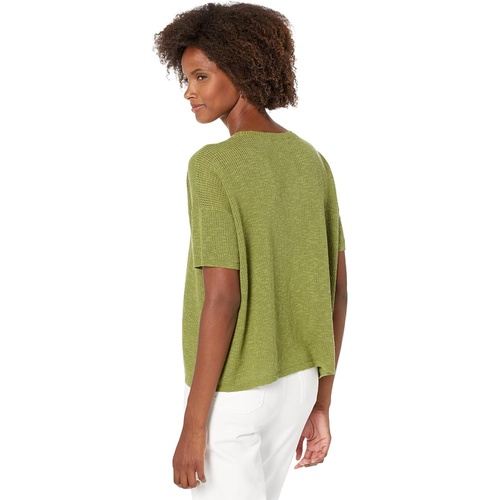  Eileen Fisher Jewel Neck Pullover