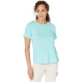 Eileen Fisher Round Neck Short Sleeve Tee in Organic Pima Cotton Jersey