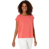 Eileen Fisher Ballet Neck Short Box Top