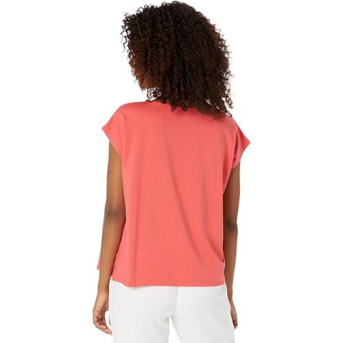  Eileen Fisher Ballet Neck Short Box Top