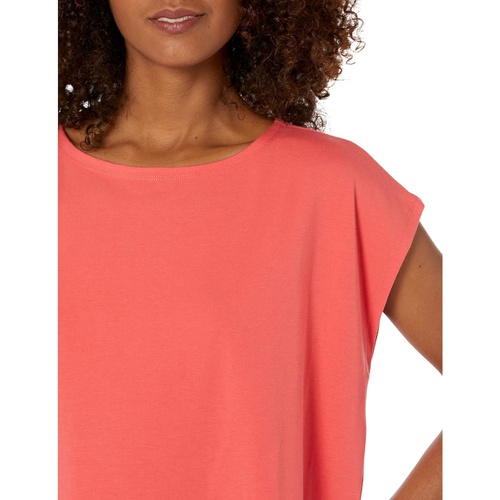  Eileen Fisher Ballet Neck Short Box Top