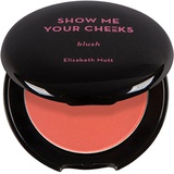 Natural Glow Powder Blush Makeup: Elizabeth Mott Show Me Your Cheeks Blush Powder - Buildable & Blendable Cheek Blush with a Light Shimmer - Paraben & Cruelty Free - Compact Blushe