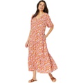 Elliott Lauren Under The Tuscan Sun Gathered Tiered Long Dress