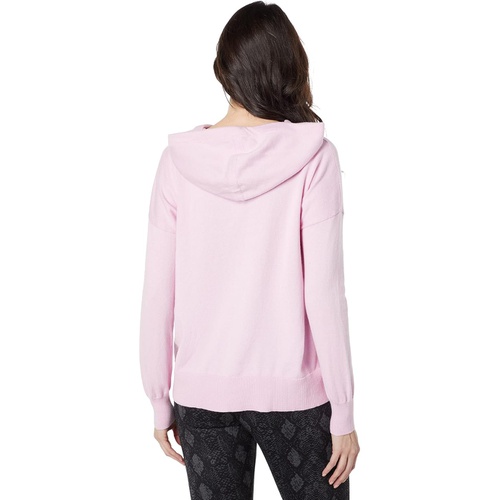  Elliott Lauren Cotton Cashmere Drawstring Hoodie with Front Pocket